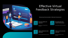 PowerPoint template for facilitating virtual feedback meetings with engaging slides for stakeholder input and workflow analysis.