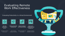 PowerPoint template for measuring remote work performance with effective workflow analysis presentation templates and employee productivity slides