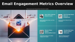PowerPoint template for tracking email engagement metrics with professional ppt slides and email analytics design for clear insights
