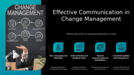 Professional PowerPoint template for Communication Strategies in Change Management, featuring customizable workflow templates and effective ppt slides.