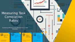 Professional PowerPoint template for task completion rates measurement with effective performance metrics and workflow analysis slide design.
