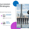 PowerPoint template showcasing Succession Planning Strategies for a professional presentation on leadership development practices
