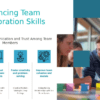Team Collaboration Exercises PowerPoint Template for Professionals 1 PowerPoint template featuring team collaboration exercises for professional presentations and workforce development presentations.
