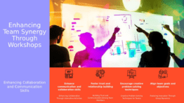 PowerPoint template for workshops for team synergy featuring professional presentation slides for collaboration and interactive team building.