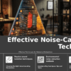 Noise-Canceling Strategies PowerPoint Template for Professionals 2 PowerPoint template showcasing noise-canceling strategies for a professional presentation on workplace productivity techniques.