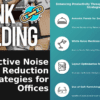 Noise Reduction Techniques in Offices PowerPoint template 1 PowerPoint template for Noise Reduction Techniques in Offices to improve workplace productivity and enhance office environment.