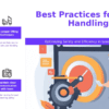 Professional PowerPoint template for Best Practices for Load Handling, featuring workplace safety training slides and forklift operation guidelines.