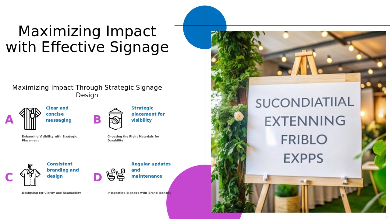 PowerPoint template for effective signage use in workplace safety presentations with slip, trip, fall prevention slides.