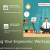 Professional PowerPoint template for ergonomic workspace design, ideal for safety training and customizable ppt slides.