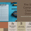 Professional PowerPoint template for fire safety compliance checklists, ideal for workplace safety presentation slides and training programs